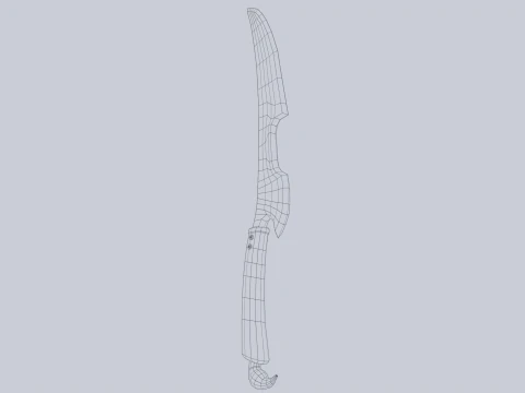 Fantasy dagger 3D Model