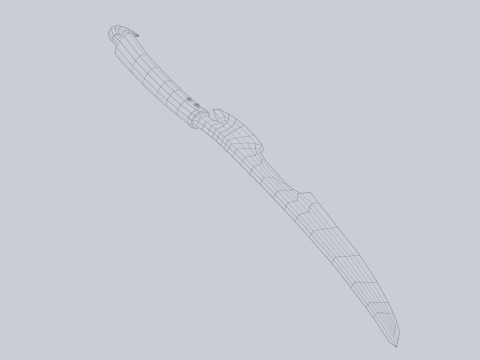 Fantasy dagger Modelo 3D