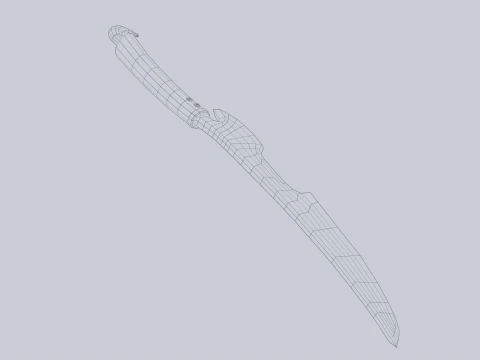 Fantasy dagger 3D Model