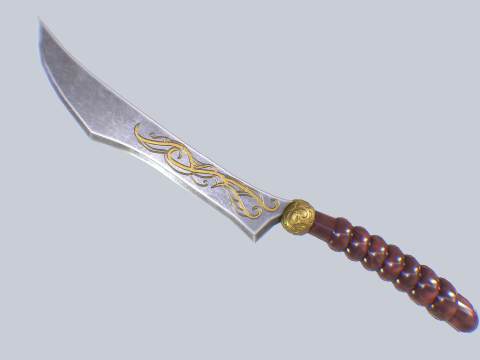 Fantasy dagger 3D Model