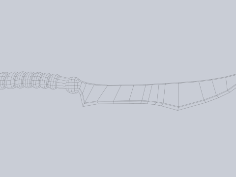 Fantasy dagger Modello 3D