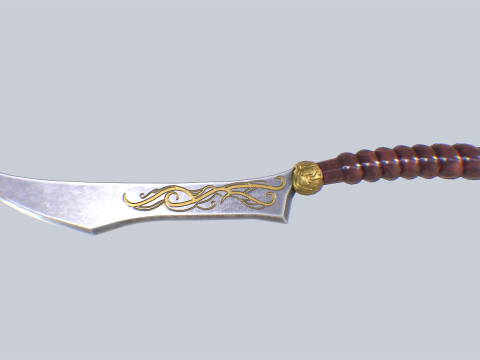 Fantasy dagger Modello 3D