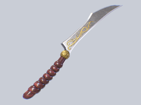 Fantasy dagger Modello 3D