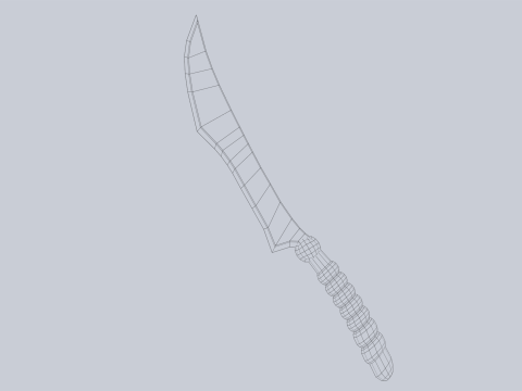 Fantasy dagger Modello 3D