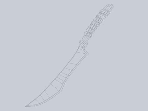 Fantasy dagger Modello 3D