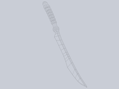 Fantasy dagger Modello 3D