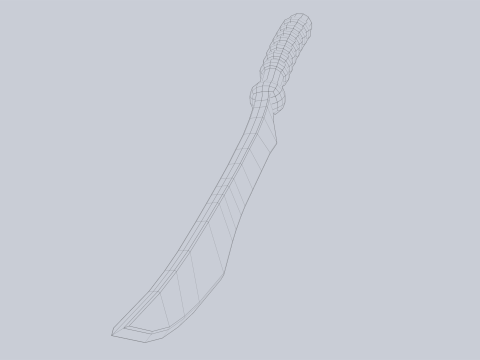 Fantasy dagger Modello 3D
