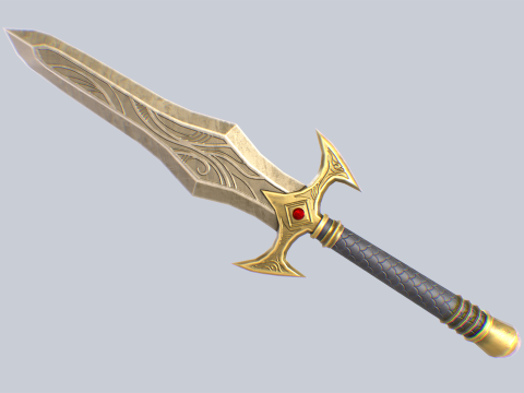 Fantasy dagger 3D Model