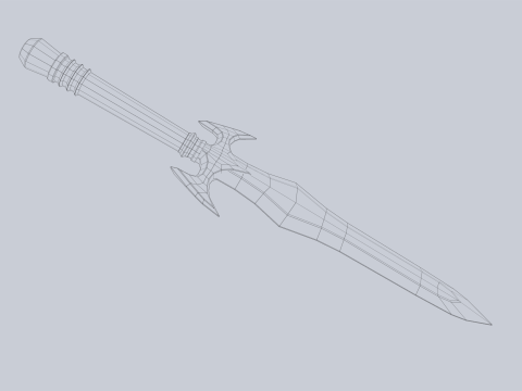 Fantasy dagger 3D 模型