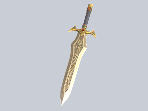 Fantasy dagger 3D 模型