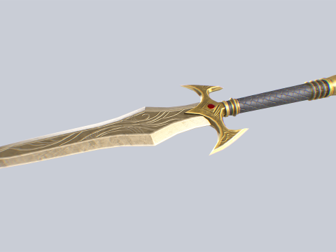 Fantasy dagger 3D 模型