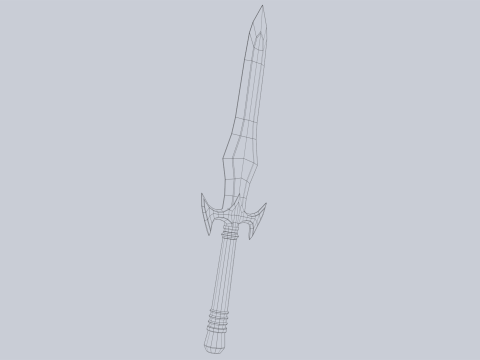 Fantasy dagger 3D 模型