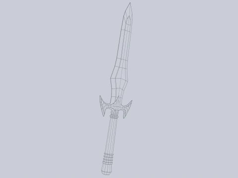 Dague fantastique Modèle 3D