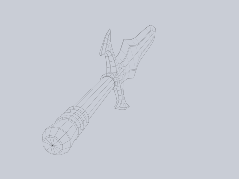 Fantasy dagger 3D 模型