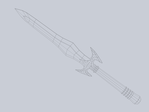 Fantasy dagger 3D 模型
