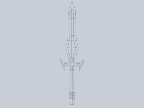 Fantasy dagger 3D 模型