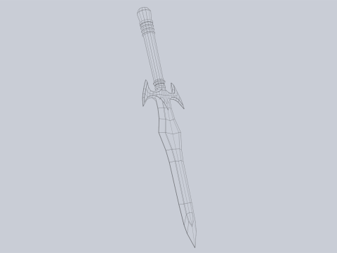 Fantasy dagger 3D 模型