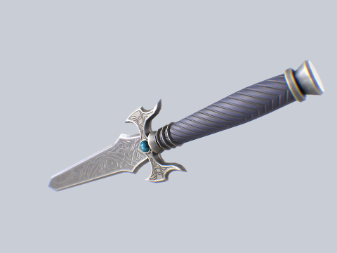 Fantasy dagger 3D मॉडल