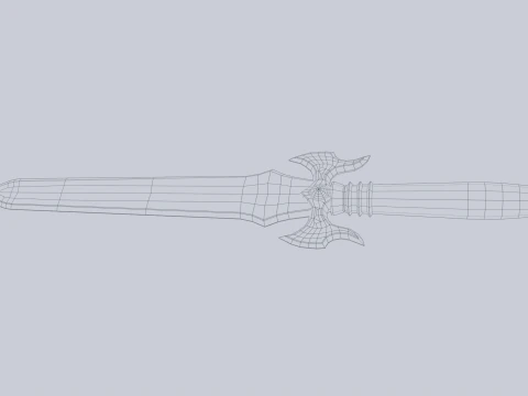 Fantasy dagger 3D Model