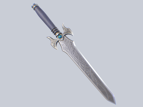 Fantasy dagger 3D मॉडल