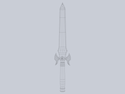 Fantasy dagger 3D मॉडल