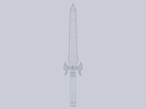 Fantasy dagger 3D Model