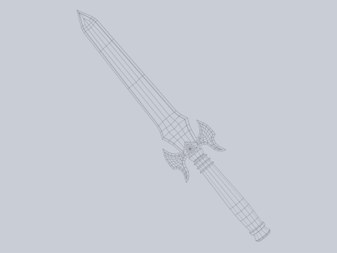 Fantasy dagger 3D मॉडल