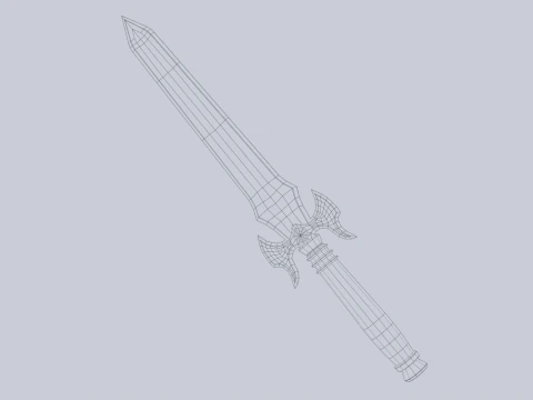 Fantasy dagger 3D Model