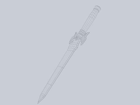 Fantasy dagger 3D मॉडल