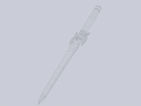 Fantasy dagger 3D Model