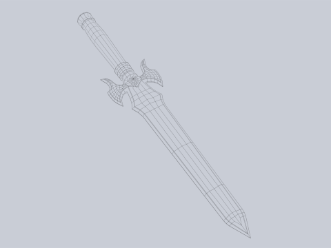Fantasy dagger 3D मॉडल