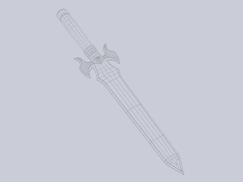 Fantasy dagger 3D Model