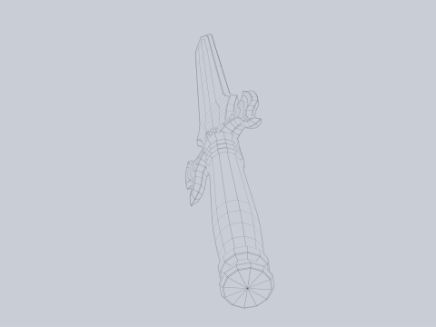 Fantasy dagger 3D मॉडल