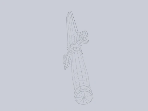Fantasy dagger 3D Model