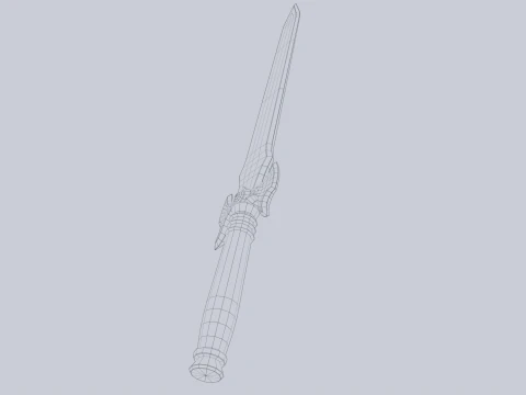 Fantasy dagger 3D Model
