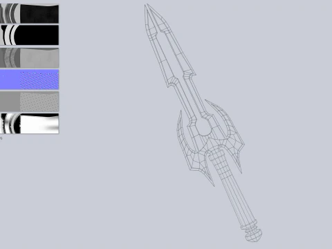 Fantasy dagger 3D Model