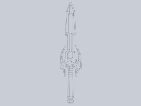 Fantasy dagger 3D Model