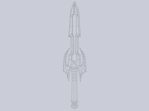 Fantasy dagger 3D Model