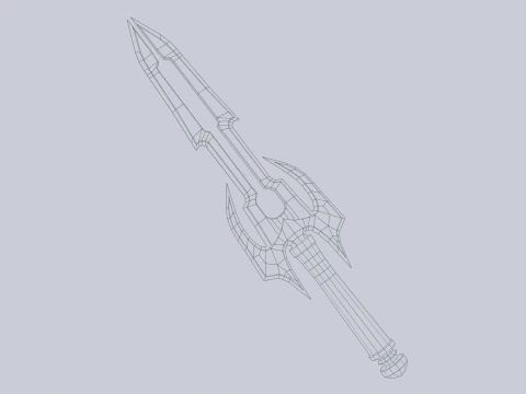 Fantasy dagger 3D Model