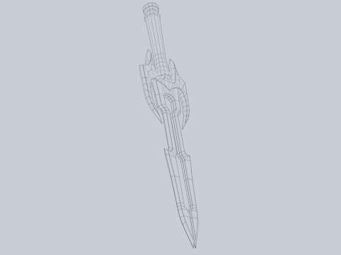 Fantasy dagger 3D Model