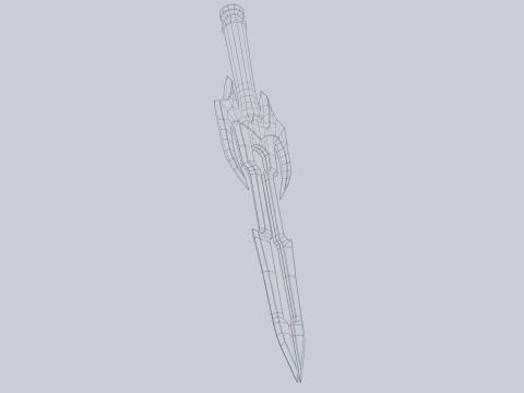 Fantasy dagger 3D Model
