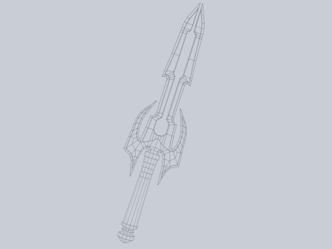 Fantasy dagger 3D Model