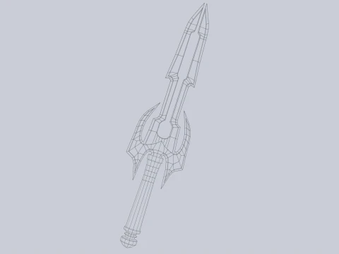 Fantasy dagger 3D Model