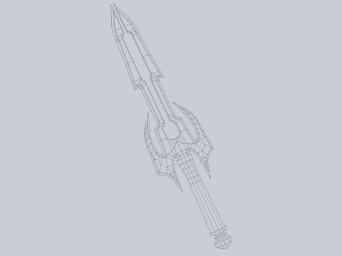 Fantasy dagger 3D Model