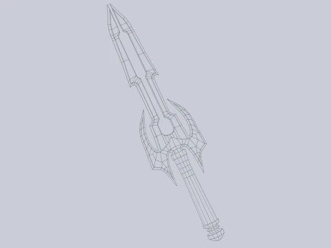 Fantasy dagger 3D Model