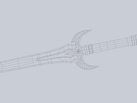 Fantasy dagger 3D Model