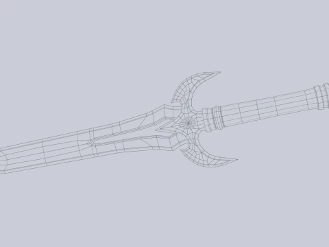 Fantasy dagger 3D Model