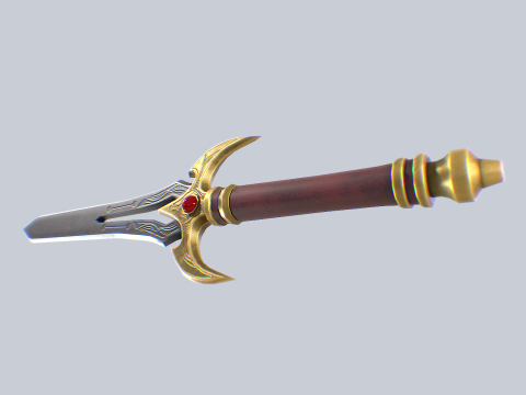 Fantasy dagger 3D Model