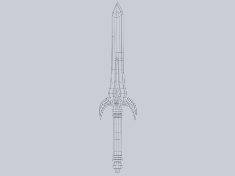 Fantasy dagger 3D Model