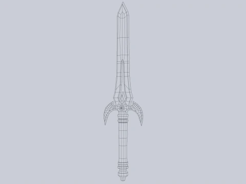 Fantasy dagger 3D Model